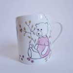 mug ronde des fleurs