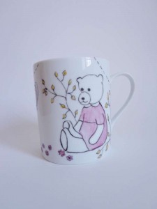 mug ronde des fleurs